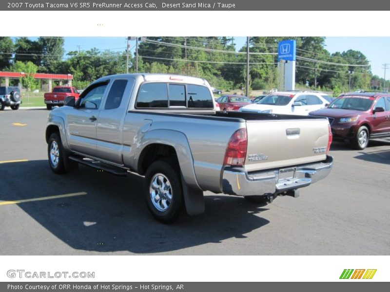 Desert Sand Mica / Taupe 2007 Toyota Tacoma V6 SR5 PreRunner Access Cab