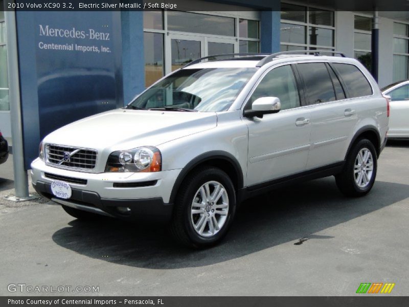 Electric Silver Metallic / Soft Beige 2010 Volvo XC90 3.2