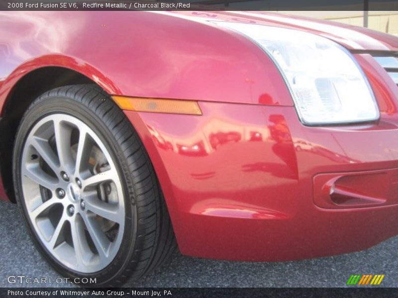 Redfire Metallic / Charcoal Black/Red 2008 Ford Fusion SE V6