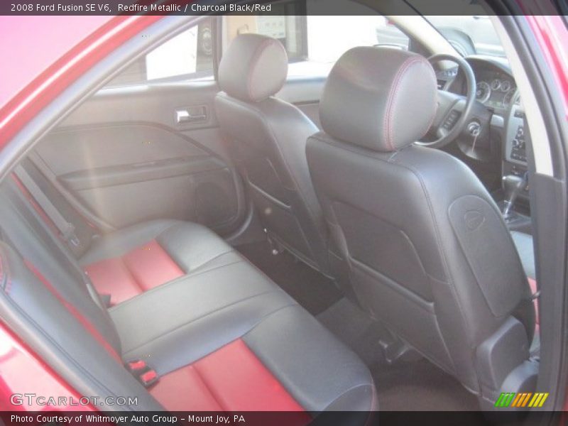 Redfire Metallic / Charcoal Black/Red 2008 Ford Fusion SE V6