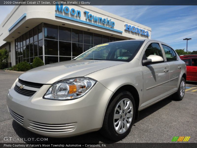Gold Mist Metallic / Ebony 2009 Chevrolet Cobalt LT Sedan