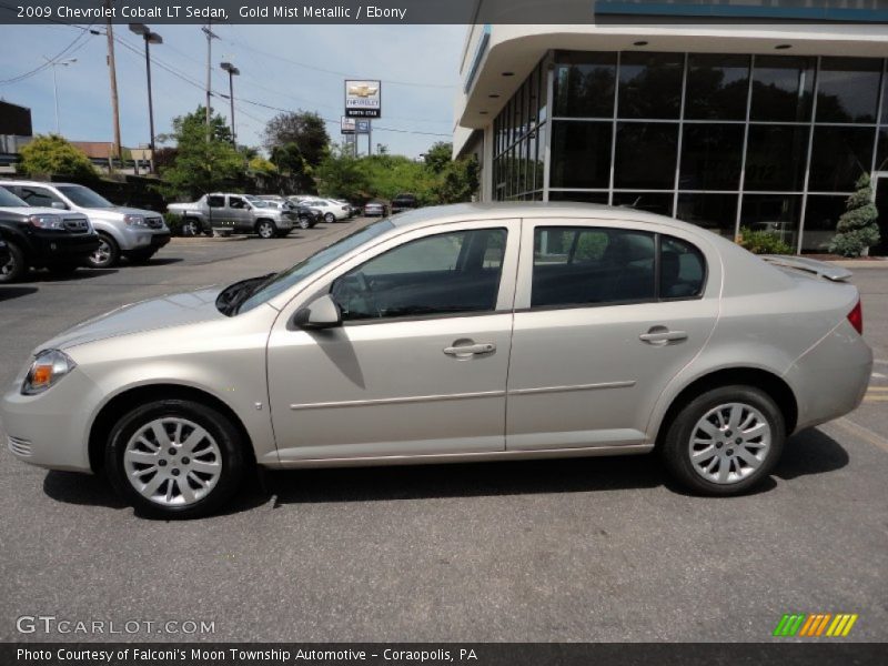 Gold Mist Metallic / Ebony 2009 Chevrolet Cobalt LT Sedan