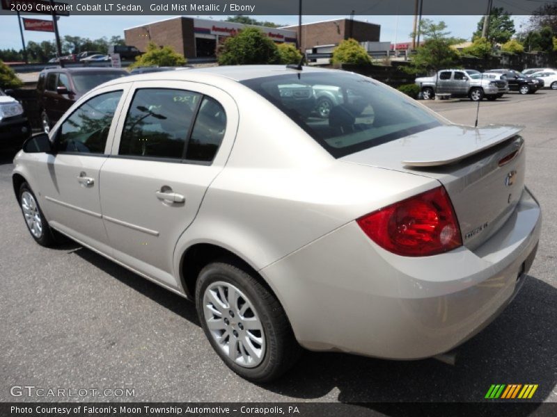 Gold Mist Metallic / Ebony 2009 Chevrolet Cobalt LT Sedan