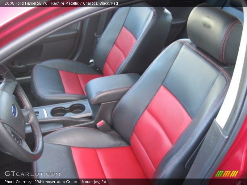 Redfire Metallic / Charcoal Black/Red 2008 Ford Fusion SE V6