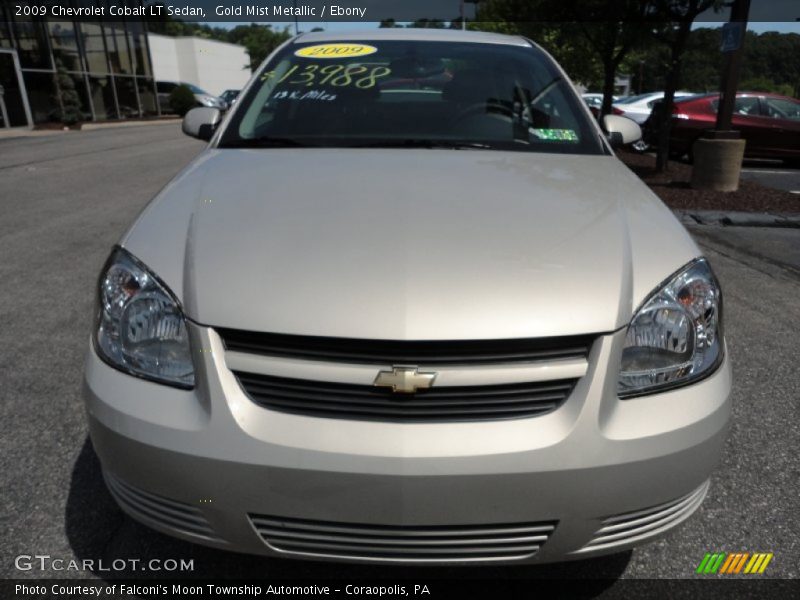 Gold Mist Metallic / Ebony 2009 Chevrolet Cobalt LT Sedan