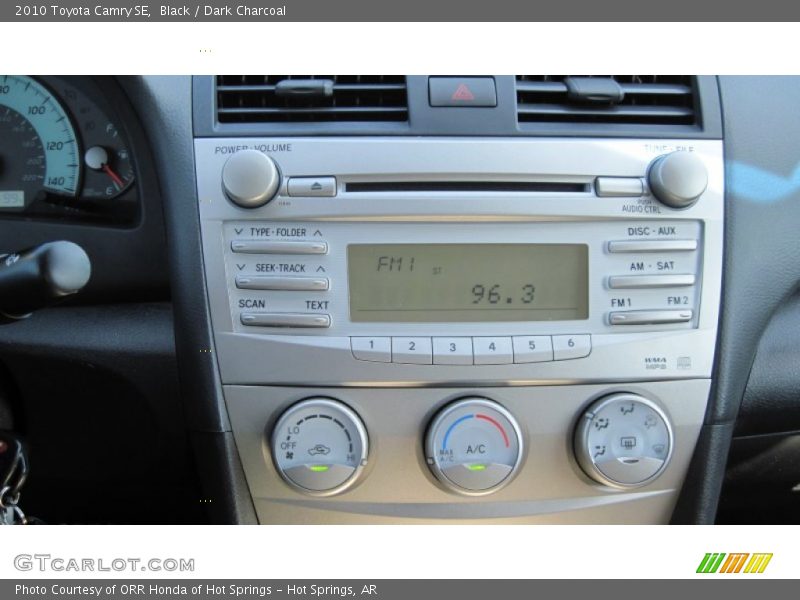 Black / Dark Charcoal 2010 Toyota Camry SE