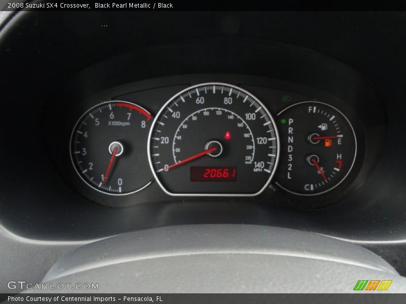 Black Pearl Metallic / Black 2008 Suzuki SX4 Crossover