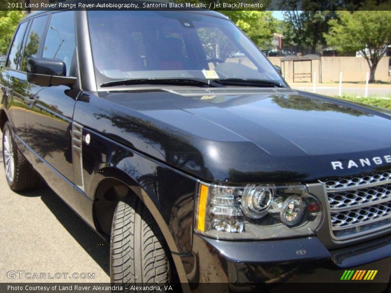 Santorini Black Metallic / Jet Black/Pimento 2011 Land Rover Range Rover Autobiography
