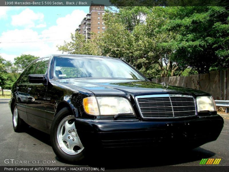 Black / Black 1998 Mercedes-Benz S 500 Sedan