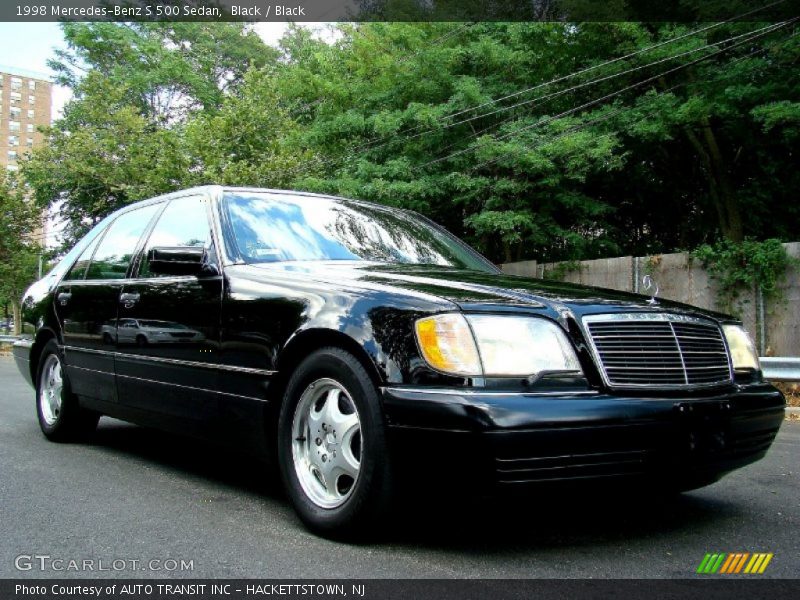 Black / Black 1998 Mercedes-Benz S 500 Sedan