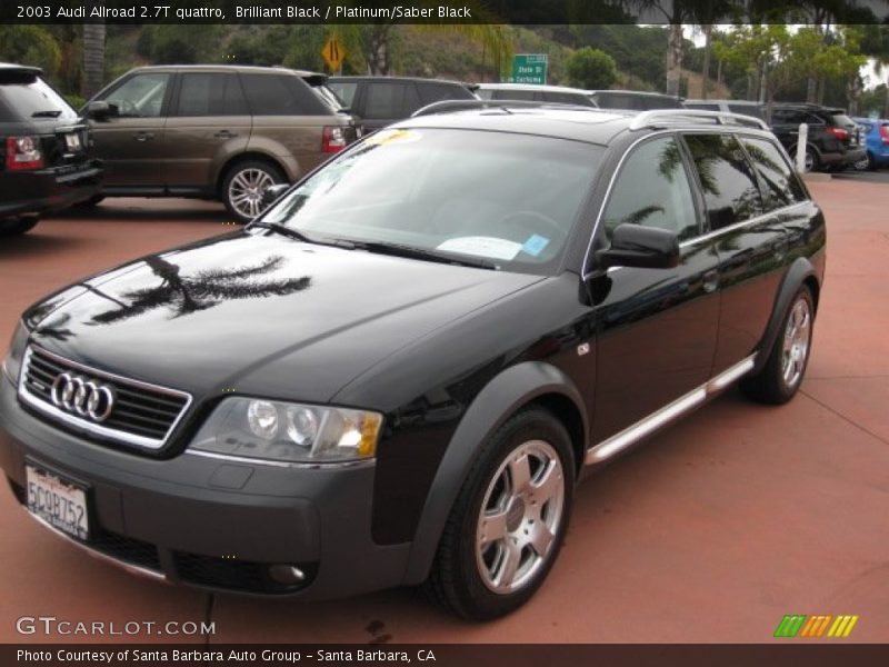 Brilliant Black / Platinum/Saber Black 2003 Audi Allroad 2.7T quattro