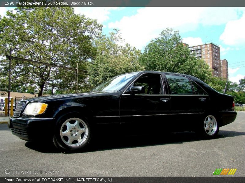 Black / Black 1998 Mercedes-Benz S 500 Sedan