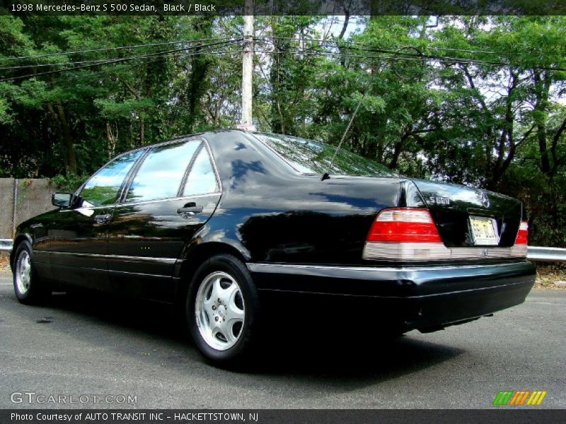 Black / Black 1998 Mercedes-Benz S 500 Sedan