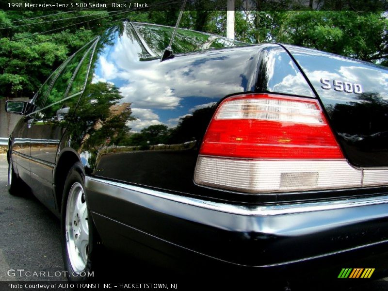 Black / Black 1998 Mercedes-Benz S 500 Sedan