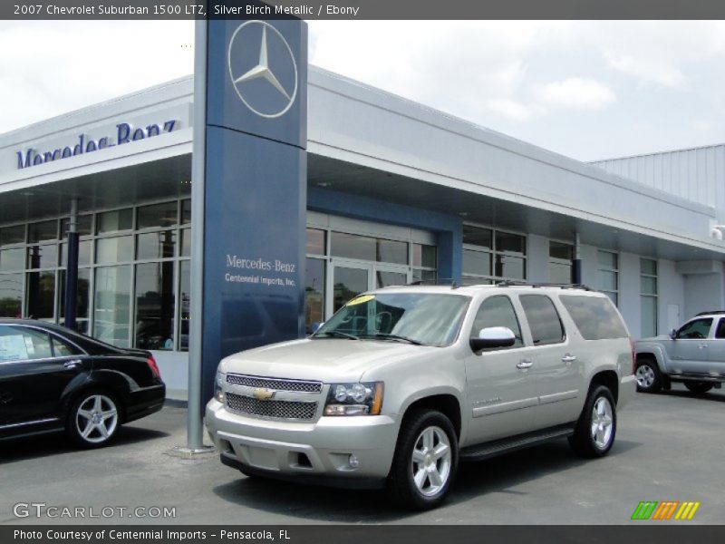 Silver Birch Metallic / Ebony 2007 Chevrolet Suburban 1500 LTZ