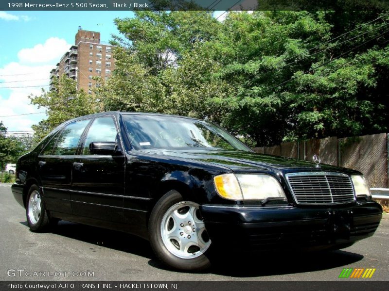 Black / Black 1998 Mercedes-Benz S 500 Sedan