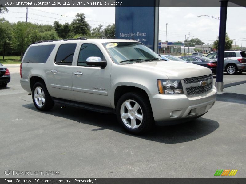 Silver Birch Metallic / Ebony 2007 Chevrolet Suburban 1500 LTZ