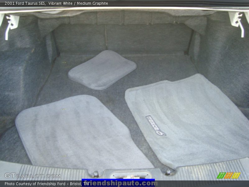 Vibrant White / Medium Graphite 2001 Ford Taurus SES