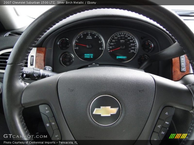 Silver Birch Metallic / Ebony 2007 Chevrolet Suburban 1500 LTZ