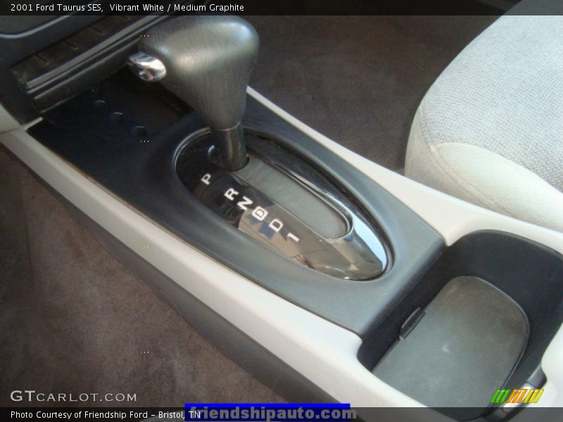 Vibrant White / Medium Graphite 2001 Ford Taurus SES