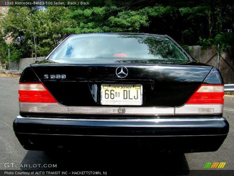 Black / Black 1998 Mercedes-Benz S 500 Sedan