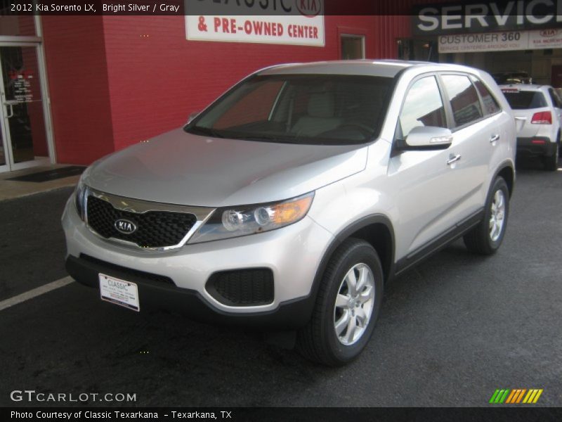 Bright Silver / Gray 2012 Kia Sorento LX