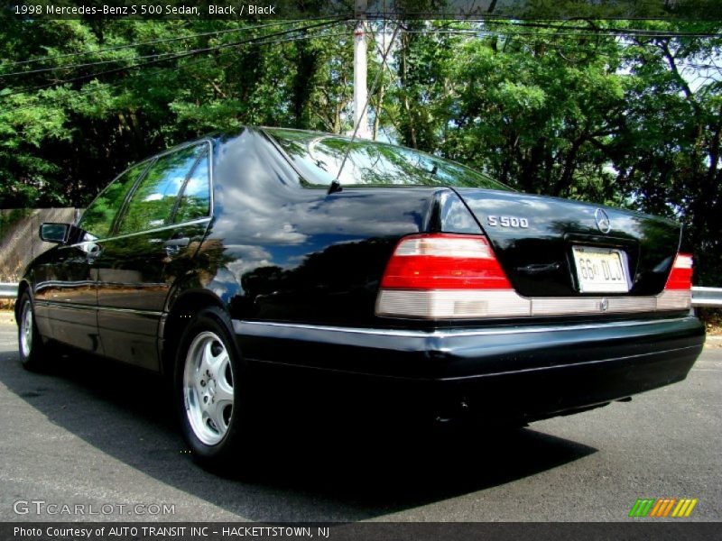 Black / Black 1998 Mercedes-Benz S 500 Sedan