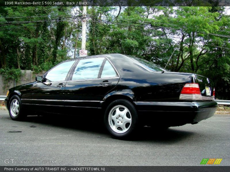 Black / Black 1998 Mercedes-Benz S 500 Sedan