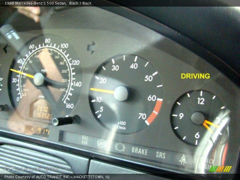Black / Black 1998 Mercedes-Benz S 500 Sedan
