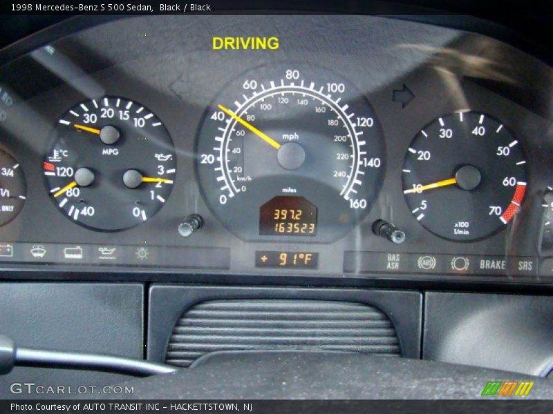 Black / Black 1998 Mercedes-Benz S 500 Sedan