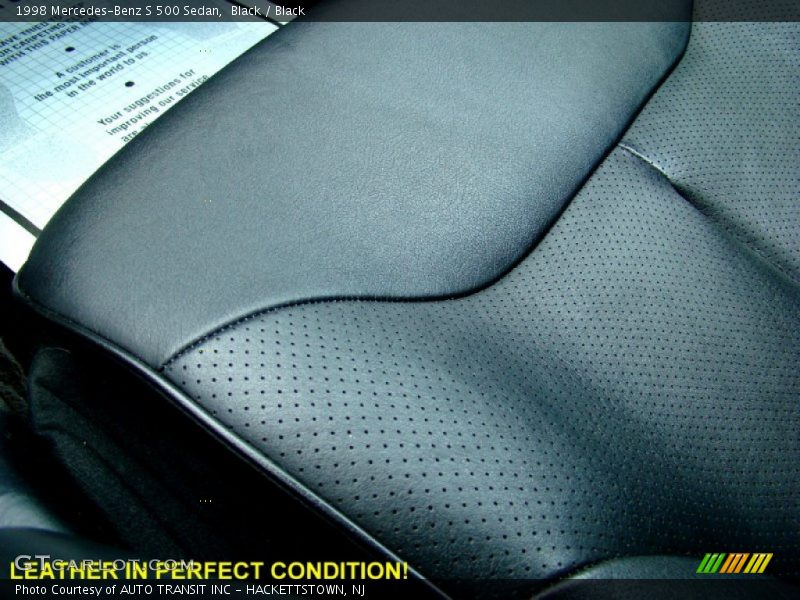 Black / Black 1998 Mercedes-Benz S 500 Sedan