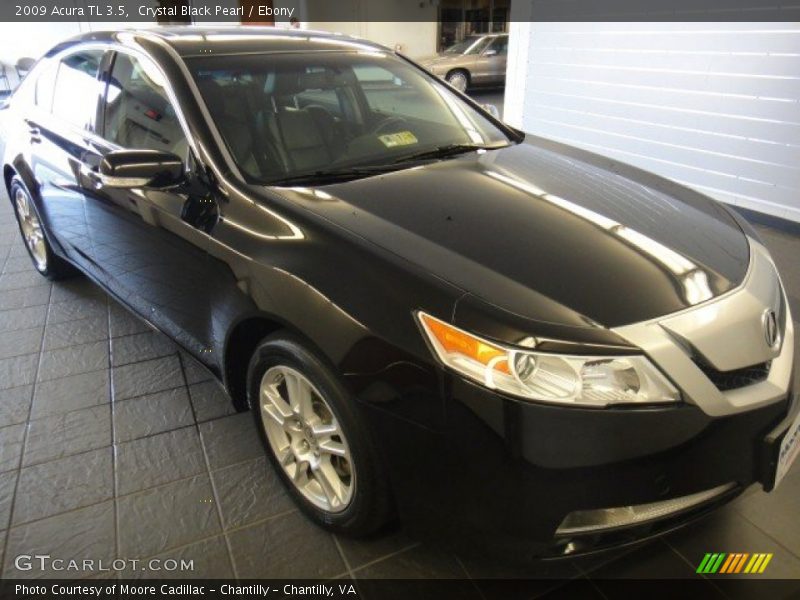 Crystal Black Pearl / Ebony 2009 Acura TL 3.5