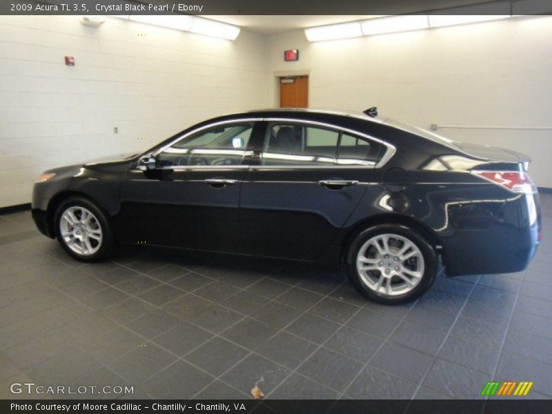 Crystal Black Pearl / Ebony 2009 Acura TL 3.5