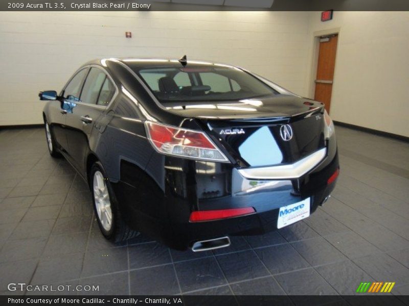 Crystal Black Pearl / Ebony 2009 Acura TL 3.5