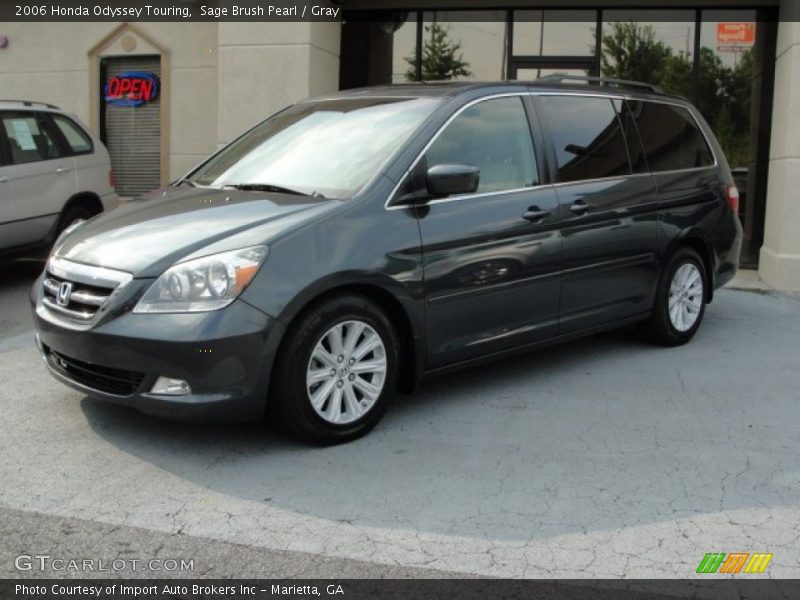 Sage Brush Pearl / Gray 2006 Honda Odyssey Touring