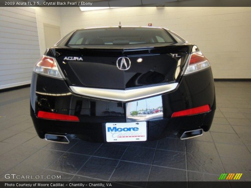 Crystal Black Pearl / Ebony 2009 Acura TL 3.5