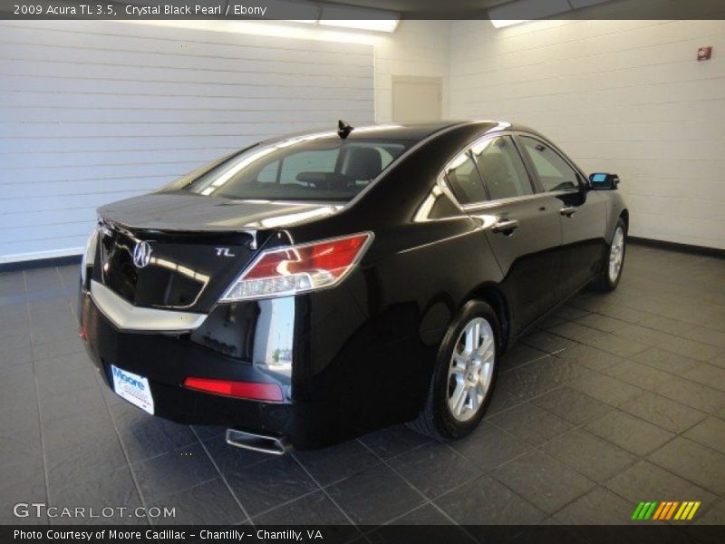 Crystal Black Pearl / Ebony 2009 Acura TL 3.5