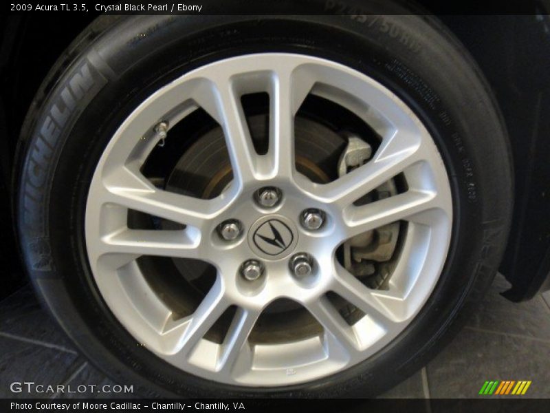 Crystal Black Pearl / Ebony 2009 Acura TL 3.5