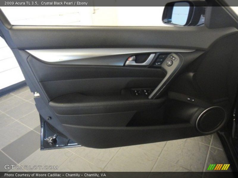 Crystal Black Pearl / Ebony 2009 Acura TL 3.5