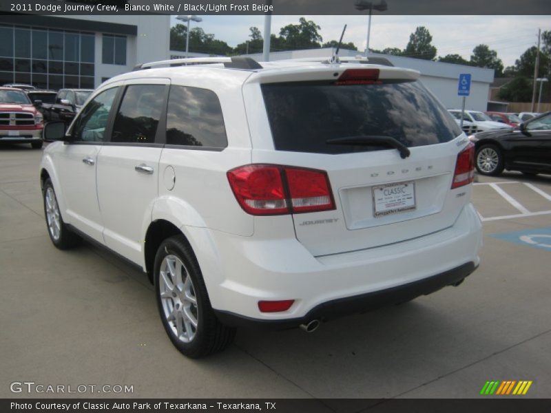 Bianco White / Black/Light Frost Beige 2011 Dodge Journey Crew