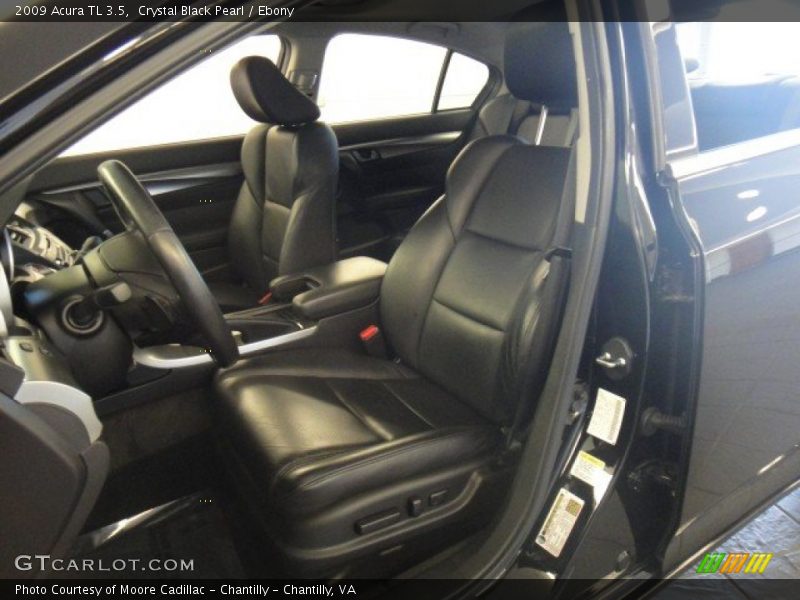 Crystal Black Pearl / Ebony 2009 Acura TL 3.5