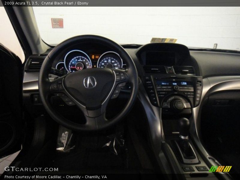 Crystal Black Pearl / Ebony 2009 Acura TL 3.5