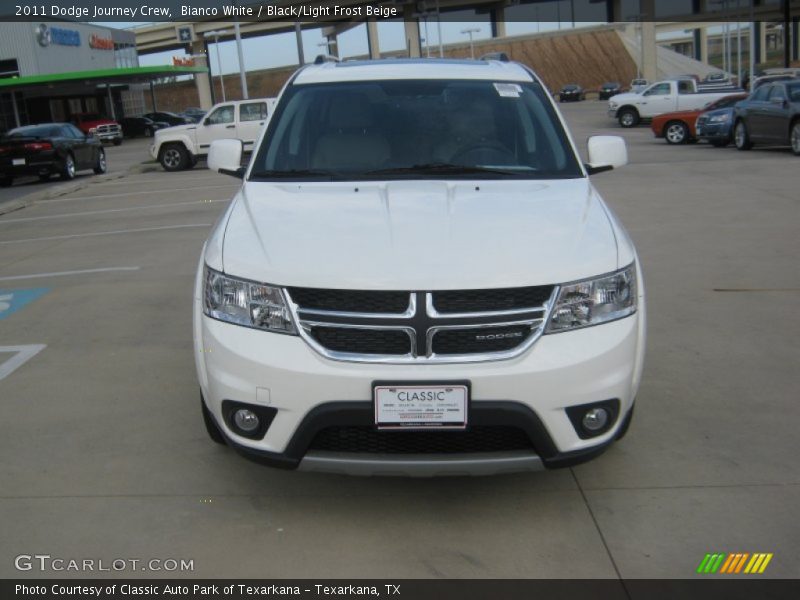 Bianco White / Black/Light Frost Beige 2011 Dodge Journey Crew