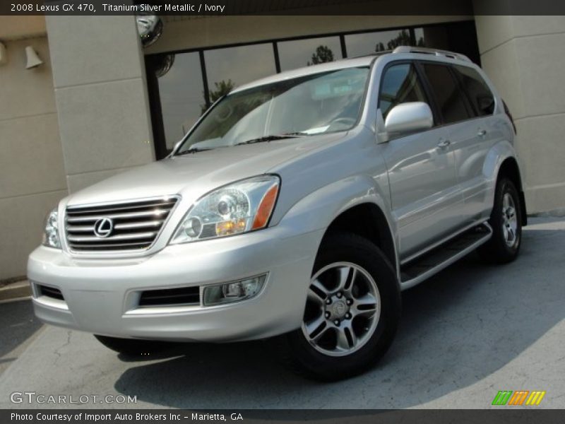 Titanium Silver Metallic / Ivory 2008 Lexus GX 470