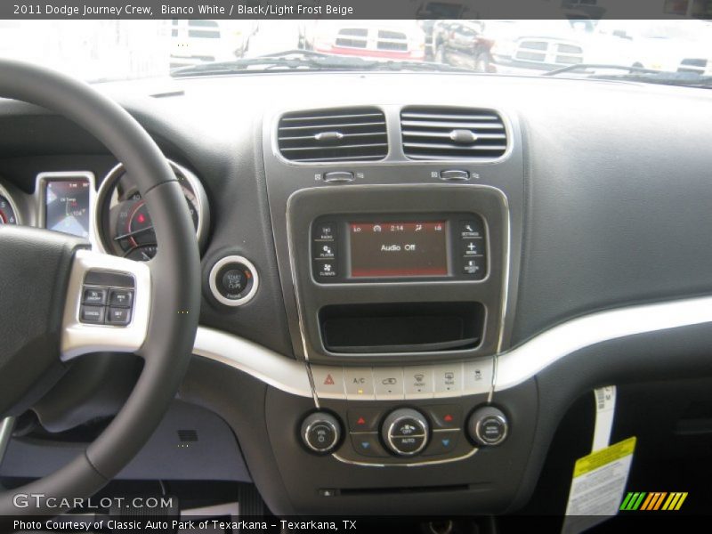 Bianco White / Black/Light Frost Beige 2011 Dodge Journey Crew