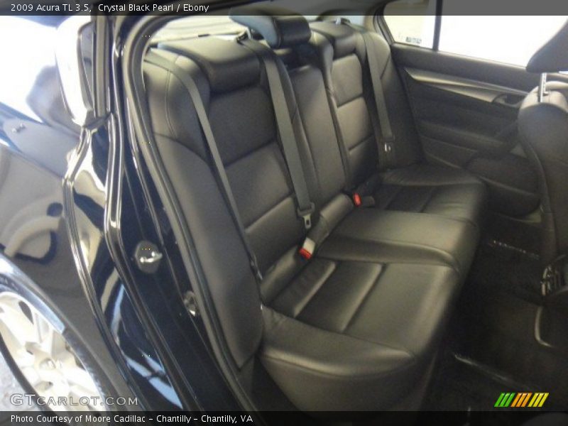 Crystal Black Pearl / Ebony 2009 Acura TL 3.5