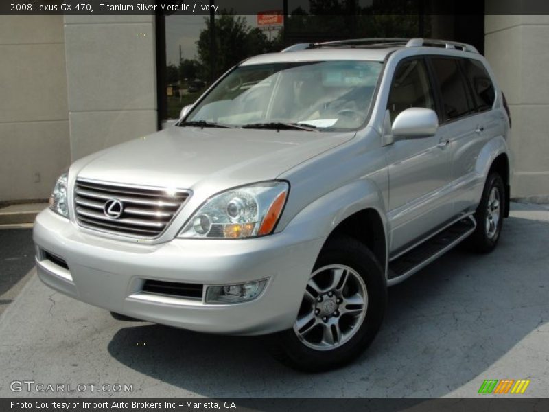 Titanium Silver Metallic / Ivory 2008 Lexus GX 470