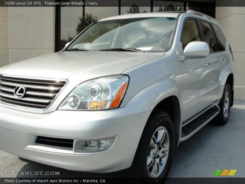 Titanium Silver Metallic / Ivory 2008 Lexus GX 470
