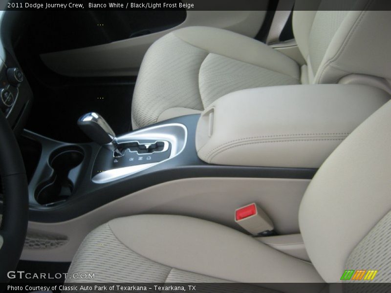 Bianco White / Black/Light Frost Beige 2011 Dodge Journey Crew