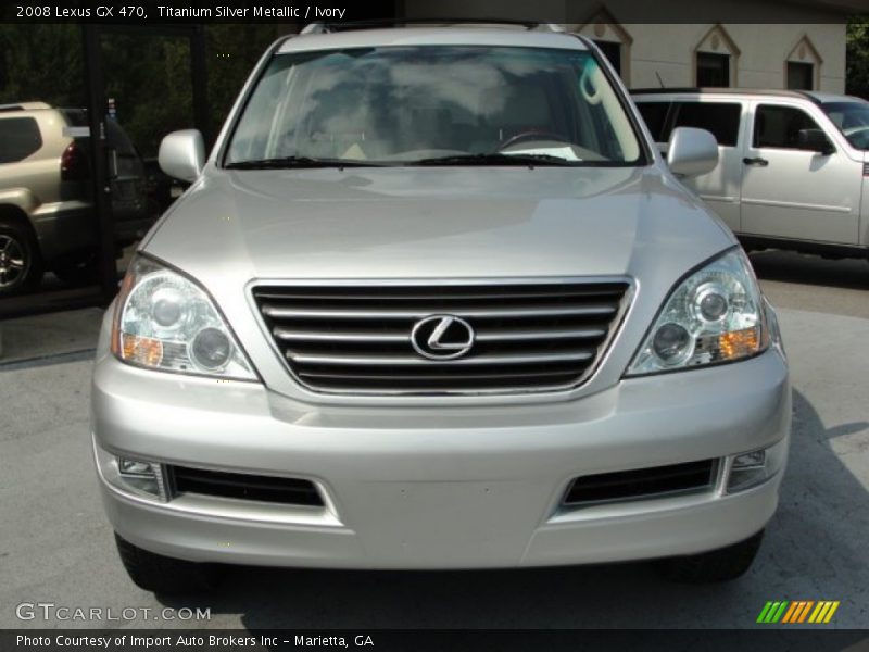 Titanium Silver Metallic / Ivory 2008 Lexus GX 470